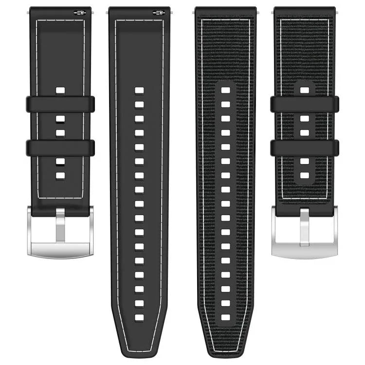 Dây đồng hồ silicone bện nylon lai xDfind, Dành cho Apple Watch 42 / 44 / 45 / 46 / 49mm 22mm, Dành cho Apple Watch 38 / 40 / 41 / S10 42mm 20mm