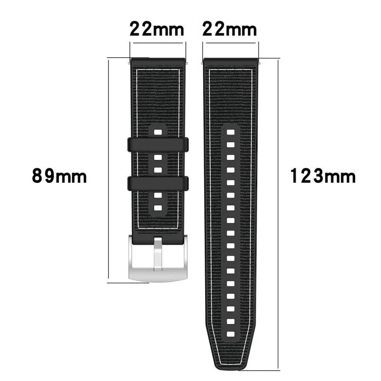 Dây đồng hồ silicone bện nylon lai xDfind, Dành cho Apple Watch 42 / 44 / 45 / 46 / 49mm 22mm, Dành cho Apple Watch 38 / 40 / 41 / S10 42mm 20mm