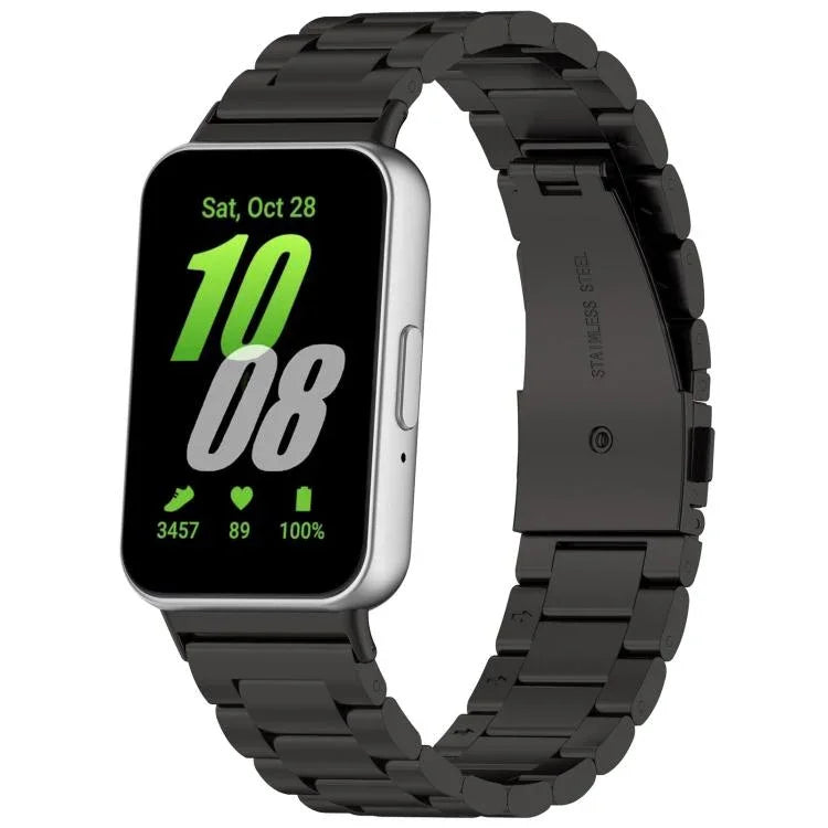 Dây đồng hồ hợp kim titan khóa phẳng ba hạt, Dành cho Samsung Galaxy Watch8 / Watch8 Classic, Dành cho Samsung Galaxy Fit3 / SM-R390