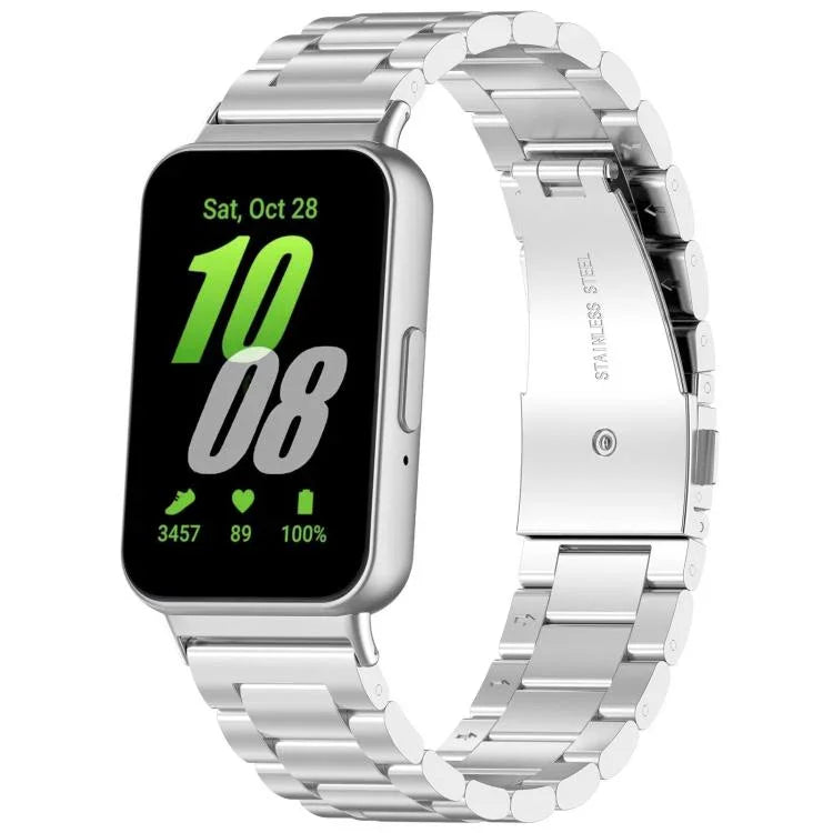 Dây đồng hồ hợp kim titan khóa phẳng ba hạt, Dành cho Samsung Galaxy Watch8 / Watch8 Classic, Dành cho Samsung Galaxy Fit3 / SM-R390