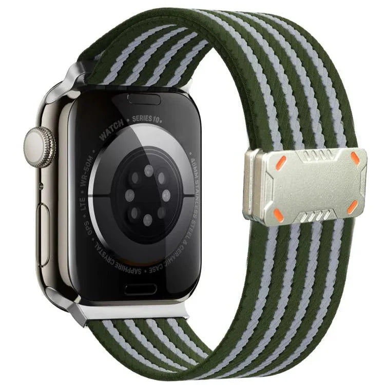 Dây đồng hồ nylon khóa nam châm Mecha Armor, Dành cho Apple Watch 46mm / 49mm / 45mm / 44mm, Dành cho Apple Watch 42mm / 41mm / 40mm / 38mm