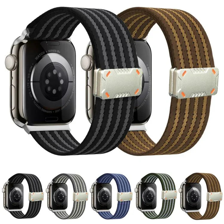 Dây đồng hồ nylon khóa nam châm Mecha Armor, Dành cho Apple Watch 46mm / 49mm / 45mm / 44mm, Dành cho Apple Watch 42mm / 41mm / 40mm / 38mm