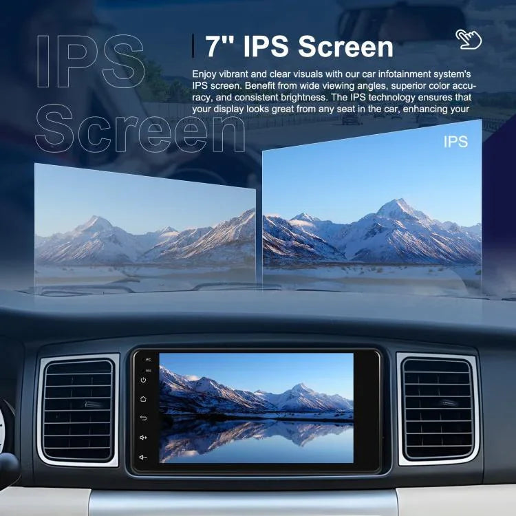 Dành cho Toyota COROLLA Android 15 màn hình cảm ứng 7 inch CarPlay không dây Máy chơi nhạc ô tô Trung tâm điều khiển điều hướng, Chuẩn, Chuẩn + AHD + Micro