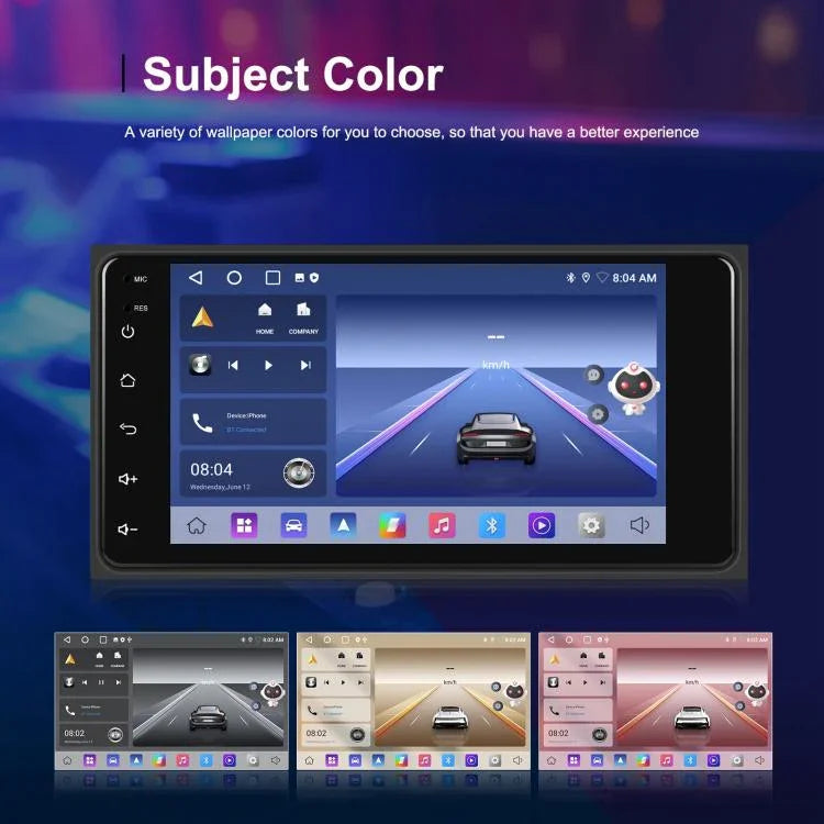 Dành cho Toyota COROLLA Android 15 màn hình cảm ứng 7 inch CarPlay không dây Máy chơi nhạc ô tô Trung tâm điều khiển điều hướng, Chuẩn, Chuẩn + AHD + Micro