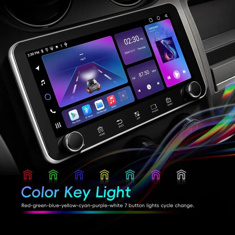 Máy điều hướng tích hợp CarPlay Android 15 màn hình 10.36 inch với núm đôi, Chuẩn, Chuẩn + AHD + Micro