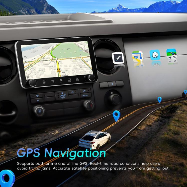Máy điều hướng tích hợp CarPlay Android 15 màn hình 10.36 inch với núm đôi, Chuẩn, Chuẩn + AHD + Micro