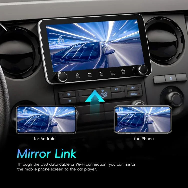 Máy điều hướng tích hợp CarPlay Android 15 màn hình 10.36 inch với núm đôi, Chuẩn, Chuẩn + AHD + Micro
