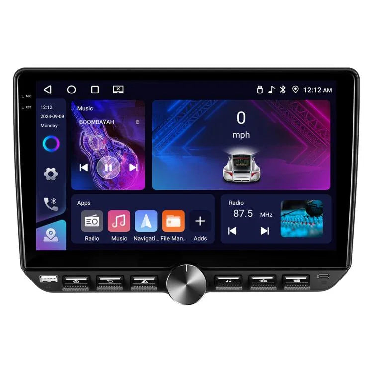 Máy điều hướng âm thanh video tích hợp Android 15 màn hình 10 inch, Chuẩn, Chuẩn + AHD + Micro