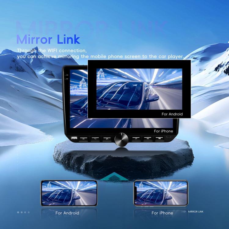 Máy điều hướng âm thanh video tích hợp Android 15 màn hình 10 inch, Chuẩn, Chuẩn + AHD + Micro