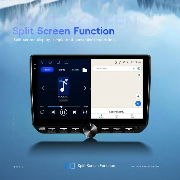Máy điều hướng âm thanh video tích hợp Android 15 màn hình 10 inch, Chuẩn, Chuẩn + AHD + Micro