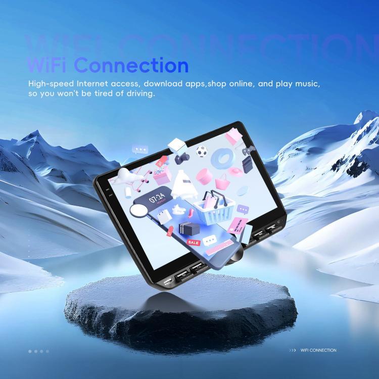 Máy điều hướng âm thanh video tích hợp Android 15 màn hình 10 inch, Chuẩn, Chuẩn + AHD + Micro