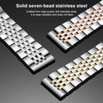 Dây đồng hồ thép không gỉ đặc bảy hạt xDfind, Dành cho Apple Watch 42 / 44 / 45 / 46 / 49mm 22mm, Dành cho Apple Watch 38 / 40 / 41 / S10 42mm 20mm