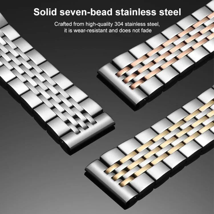 Dây đồng hồ thép không gỉ đặc bảy hạt xDfind, Dành cho Apple Watch 42 / 44 / 45 / 46 / 49mm 22mm, Dành cho Apple Watch 38 / 40 / 41 / S10 42mm 20mm