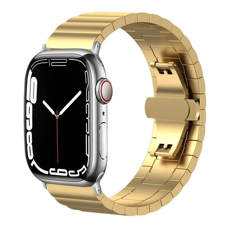Dây đồng hồ thép không gỉ đặc hạt tre một viên xDfind, Dành cho Apple Watch 42 / 44 / 45 / 46 / 49mm 22mm, Dành cho Apple Watch 38 / 40 / 41 / S10 42mm 20mm