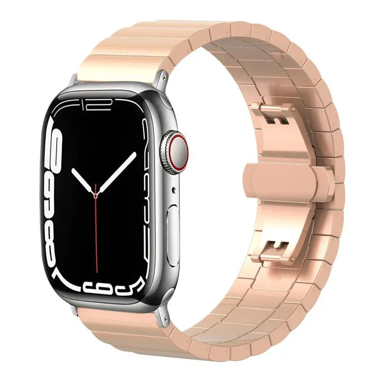 Dây đồng hồ thép không gỉ đặc hạt tre một viên xDfind, Dành cho Apple Watch 42 / 44 / 45 / 46 / 49mm 22mm, Dành cho Apple Watch 38 / 40 / 41 / S10 42mm 20mm