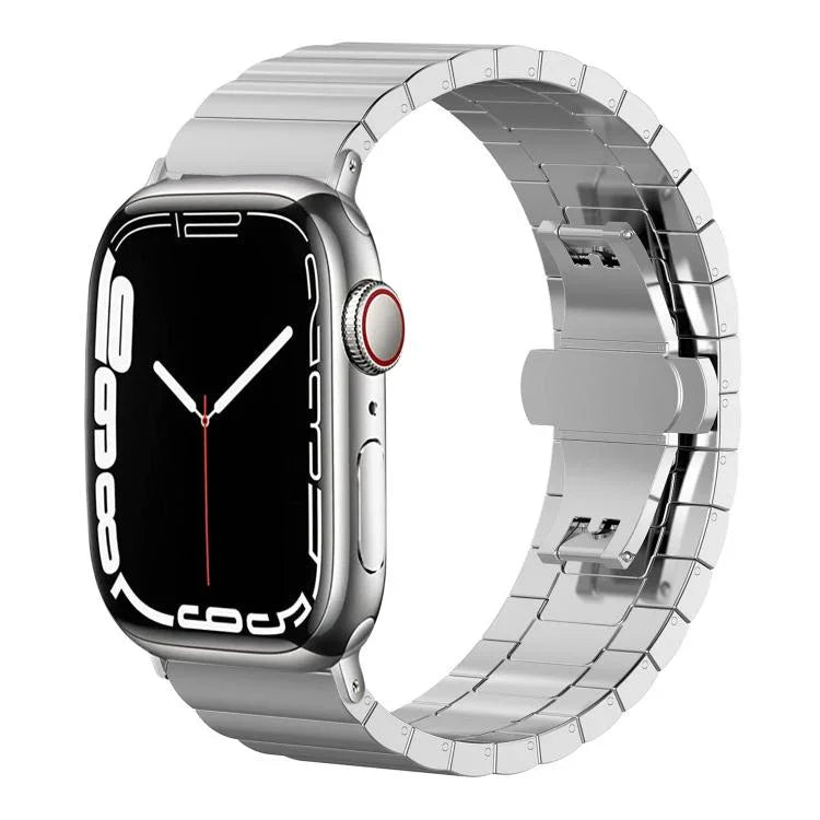Dây đồng hồ thép không gỉ đặc hạt tre một viên xDfind, Dành cho Apple Watch 42 / 44 / 45 / 46 / 49mm 22mm, Dành cho Apple Watch 38 / 40 / 41 / S10 42mm 20mm