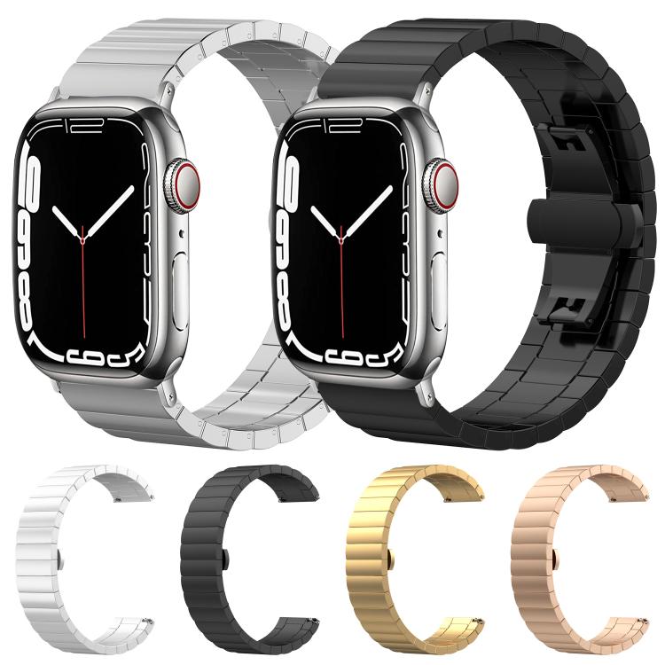 Dây đồng hồ thép không gỉ đặc hạt tre một viên xDfind, Dành cho Apple Watch 42 / 44 / 45 / 46 / 49mm 22mm, Dành cho Apple Watch 38 / 40 / 41 / S10 42mm 20mm