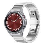 Dây đồng hồ thép không gỉ nguyên khối xDfind một hạt tre, dành cho Samsung Galaxy Watch8 / Watch8 Classic 22mm, Samsung Galaxy Watch 7 / 6 / 5 / FE 20mm, Samsung Galaxy Fit3 SM-R390 18mm