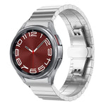 Dây đồng hồ thép không gỉ nguyên khối xDfind một hạt tre, dành cho Samsung Galaxy Watch8 / Watch8 Classic 22mm, Samsung Galaxy Watch 7 / 6 / 5 / FE 20mm, Samsung Galaxy Fit3 SM-R390 18mm