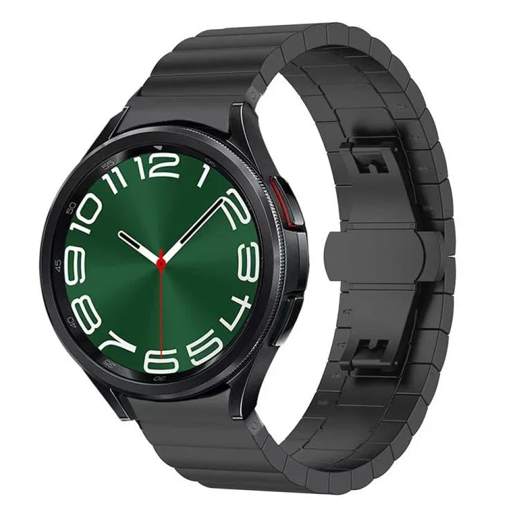 Dây đồng hồ thép không gỉ nguyên khối xDfind một hạt tre, dành cho Samsung Galaxy Watch8 / Watch8 Classic 22mm, Samsung Galaxy Watch 7 / 6 / 5 / FE 20mm, Samsung Galaxy Fit3 SM-R390 18mm
