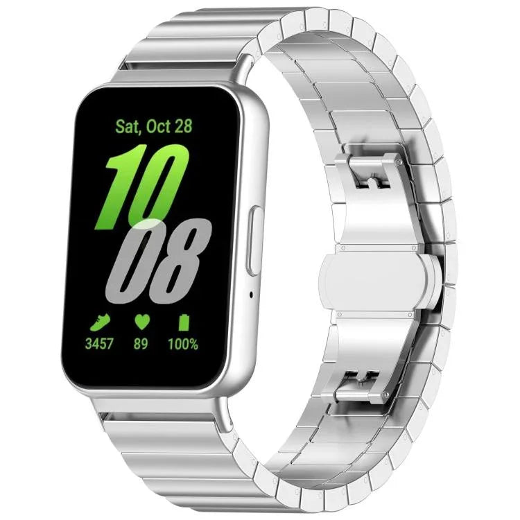 Dây đồng hồ thép không gỉ nguyên khối xDfind một hạt tre, dành cho Samsung Galaxy Watch8 / Watch8 Classic 22mm, Samsung Galaxy Watch 7 / 6 / 5 / FE 20mm, Samsung Galaxy Fit3 SM-R390 18mm