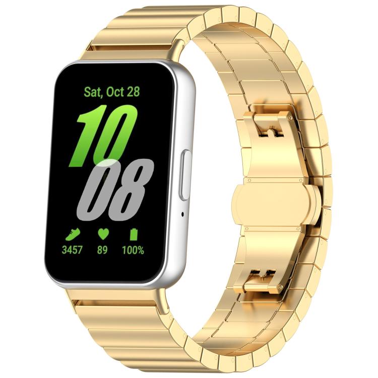 Dây đồng hồ thép không gỉ nguyên khối xDfind một hạt tre, dành cho Samsung Galaxy Watch8 / Watch8 Classic 22mm, Samsung Galaxy Watch 7 / 6 / 5 / FE 20mm, Samsung Galaxy Fit3 SM-R390 18mm