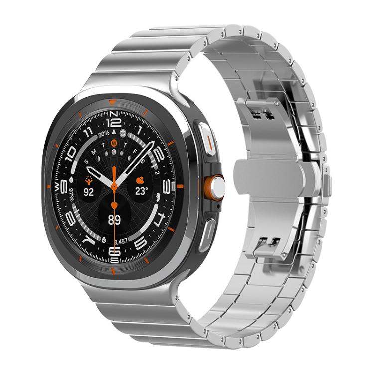 xDfind One-bead Bamboo Solid Stainless Steel Watch Band, For Galaxy Watch9 / 8 / 8 Classic 22mm, For Samsung Galaxy Watch 7 / 6 / 5 / FE 20mm, For Samsung Galaxy Fit3 SM-R390 18mm