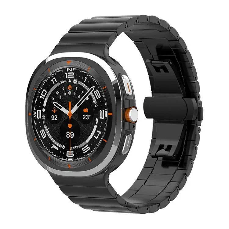 Dây đồng hồ thép không gỉ nguyên khối xDfind một hạt tre, dành cho Samsung Galaxy Watch8 / Watch8 Classic 22mm, Samsung Galaxy Watch 7 / 6 / 5 / FE 20mm, Samsung Galaxy Fit3 SM-R390 18mm