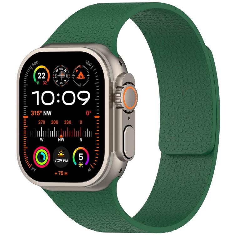 Dây đồng hồ silicone khóa nam châm họa tiết vỏ vải xDfind, Dành cho Apple Watch 42 / 44 / 45 / 46 / 49mm, Dành cho Apple Watch 38 / 40 / 41 / S10 42mm