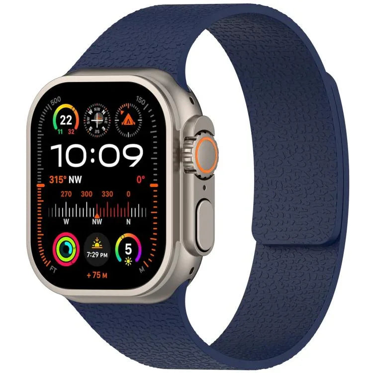 Dây đồng hồ silicone khóa nam châm họa tiết vỏ vải xDfind, Dành cho Apple Watch 42 / 44 / 45 / 46 / 49mm, Dành cho Apple Watch 38 / 40 / 41 / S10 42mm