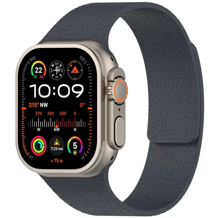 Dây đồng hồ silicone khóa nam châm họa tiết vỏ vải xDfind, Dành cho Apple Watch 42 / 44 / 45 / 46 / 49mm, Dành cho Apple Watch 38 / 40 / 41 / S10 42mm