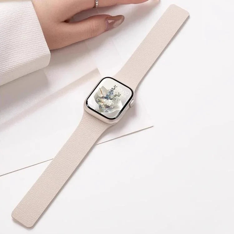 Dây đồng hồ silicone khóa nam châm họa tiết vỏ vải xDfind, Dành cho Apple Watch 42 / 44 / 45 / 46 / 49mm, Dành cho Apple Watch 38 / 40 / 41 / S10 42mm