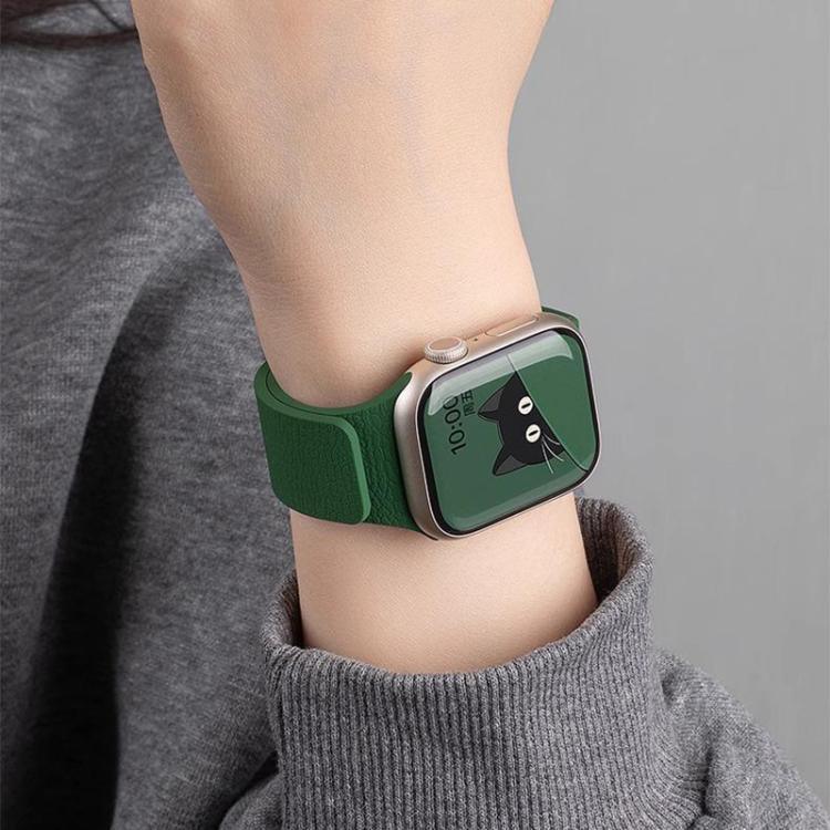 Dây đồng hồ silicone khóa nam châm họa tiết vỏ vải xDfind, Dành cho Apple Watch 42 / 44 / 45 / 46 / 49mm, Dành cho Apple Watch 38 / 40 / 41 / S10 42mm