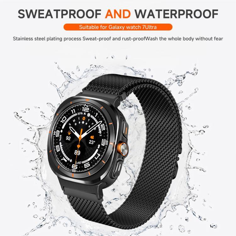 Dây đồng hồ thép không gỉ khóa dù Milanese xDfind, dành cho Samsung Galaxy Watch Ultra / Ultra 2025, Samsung Galaxy Watch8 / Watch8 Classic 22mm