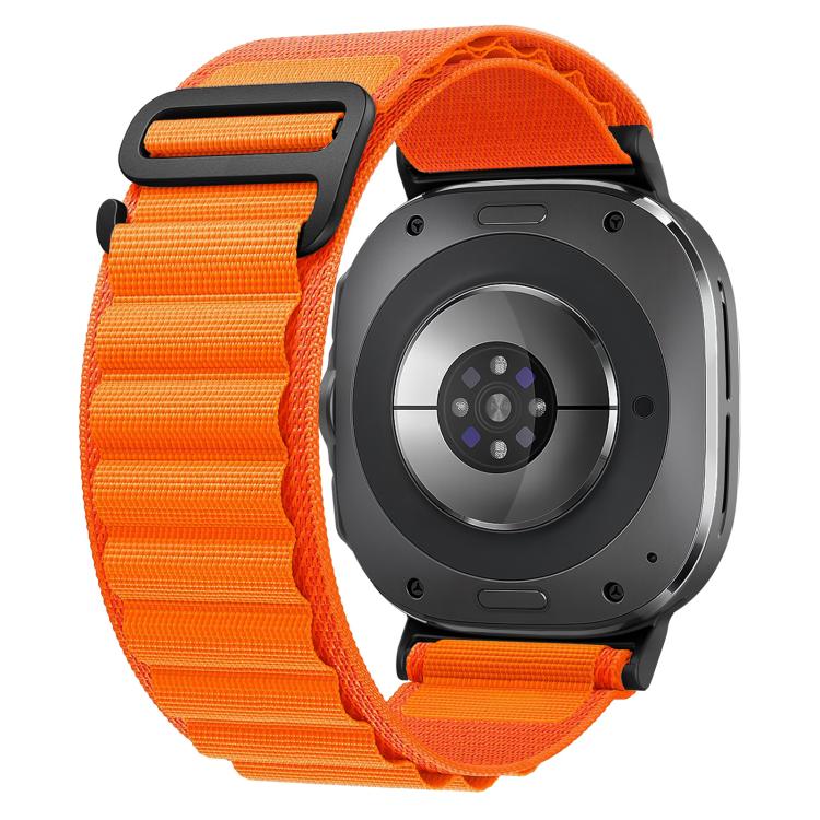 Dây đồng hồ nylon vòng khóa đen xDfind, dành cho Samsung Galaxy Watch Ultra 47mm / Ultra 2025, Samsung Galaxy Watch8 / 8 Classic