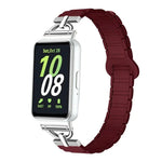 Dây đồng hồ silicone nam châm ba hạt hình chữ D, dành cho Samsung Galaxy Fit3