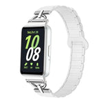 Dây đồng hồ silicone nam châm ba hạt hình chữ D, dành cho Samsung Galaxy Fit3