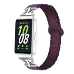 Dây đồng hồ silicone nam châm ba hạt hình chữ D, dành cho Samsung Galaxy Fit3