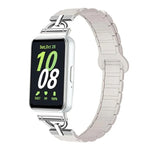 Dây đồng hồ silicone nam châm ba hạt hình chữ D, dành cho Samsung Galaxy Fit3