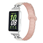 Dây đồng hồ silicone nam châm ba hạt hình chữ D, dành cho Samsung Galaxy Fit3
