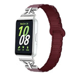 Dây đồng hồ silicone nam châm ba hạt hình chữ D, dành cho Samsung Galaxy Fit3