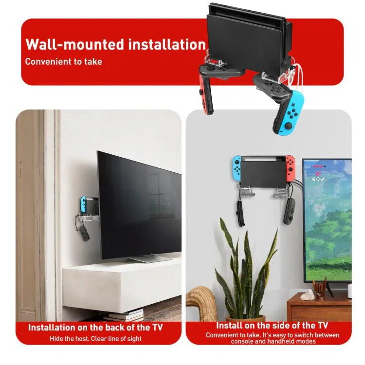 Giá treo tường acrylic đối xứng chia cho Nintendo Switch 1 / 2