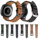 Dây đồng hồ da cổ điển có lỗ, dành cho Samsung Galaxy Watch Ultra 47mm / Ultra 2025