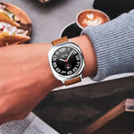 Dây đồng hồ da cổ điển có lỗ, dành cho Samsung Galaxy Watch Ultra 47mm / Ultra 2025