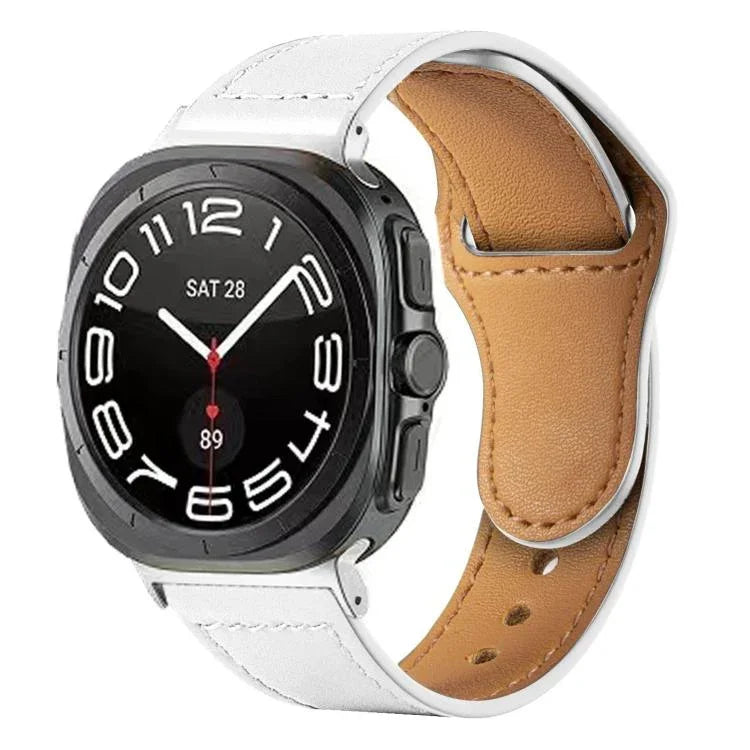 Dây đồng hồ da khóa ngược đinh tán, dành cho Samsung Galaxy Watch Ultra 47mm / Ultra 2025
