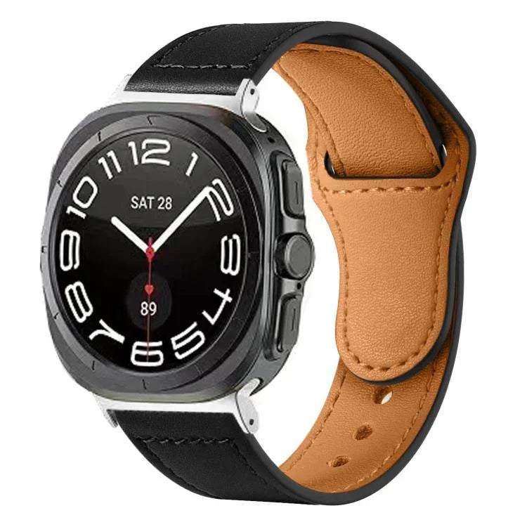 Dây đồng hồ da khóa ngược đinh tán, dành cho Samsung Galaxy Watch Ultra 47mm / Ultra 2025