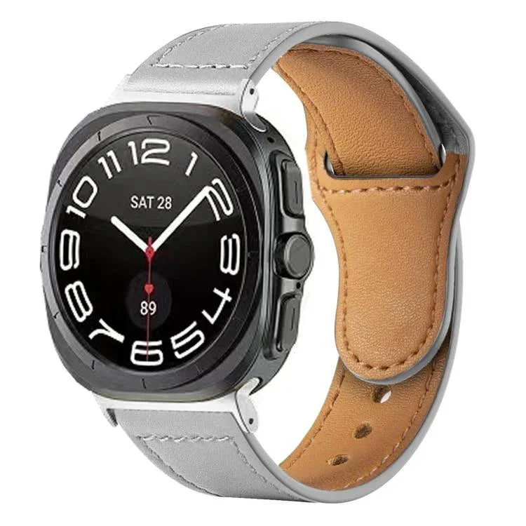 Dây đồng hồ da khóa ngược đinh tán, dành cho Samsung Galaxy Watch Ultra 47mm / Ultra 2025