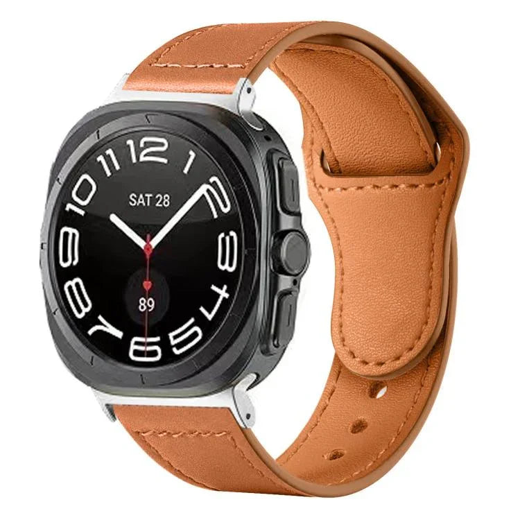 Dây đồng hồ da khóa ngược đinh tán, dành cho Samsung Galaxy Watch Ultra 47mm / Ultra 2025