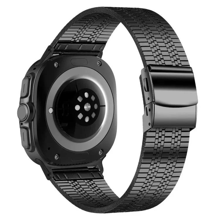 Dây đồng hồ thép không gỉ năm hạt khóa rùa, dành cho Samsung Galaxy Watch Ultra 47mm / Ultra 2025