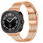 Dây đồng hồ thép không gỉ năm hạt khóa rùa, dành cho Samsung Galaxy Watch Ultra 47mm / Ultra 2025